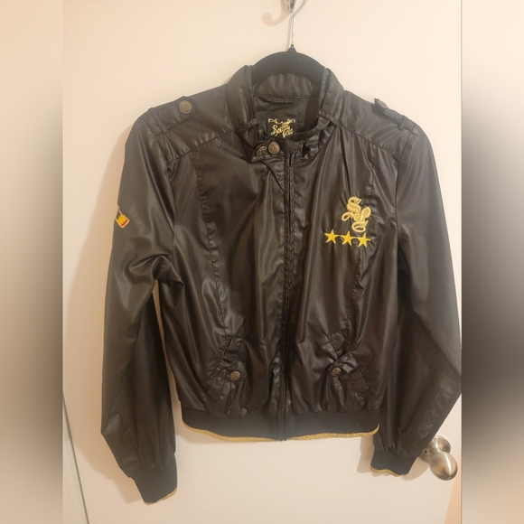 Southpole Jacket Juniors Large Y2K Hiphop Grunge Retro Zipper Pull Tab Missing - Picture 1 of 14